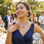 Juego azteca con incrustaciones de piedra turquesa en resina - plata 925 - Image 2