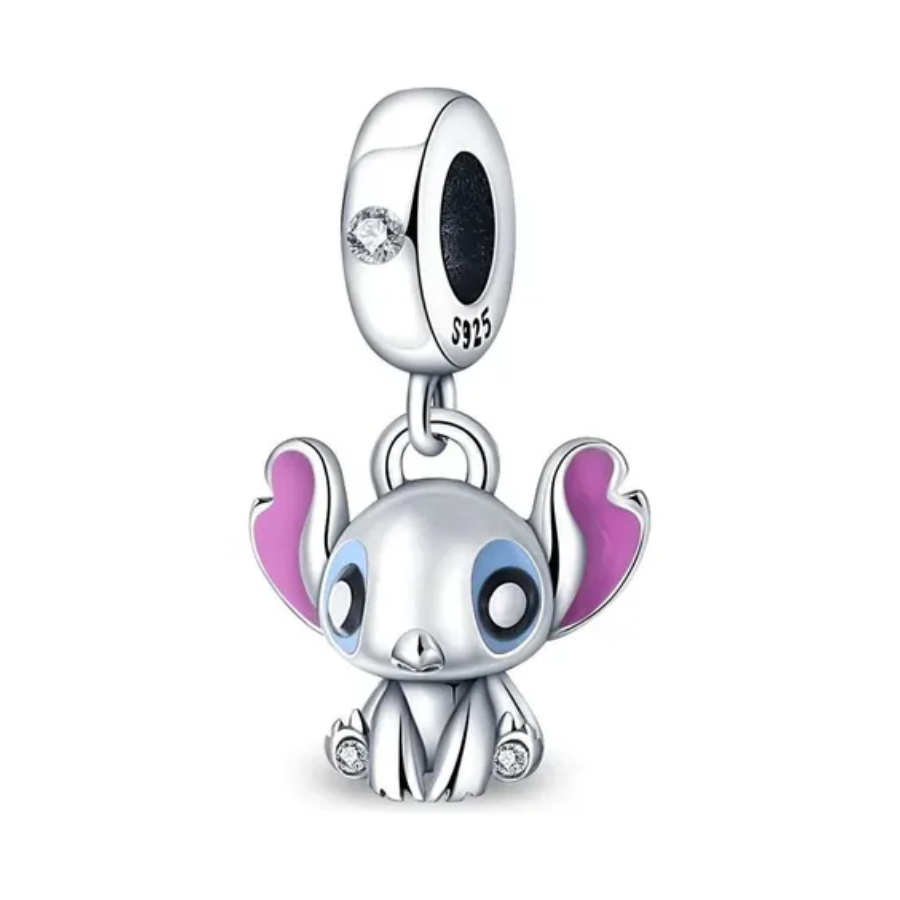 Charm colgante Stitch orejas coloreado con resina