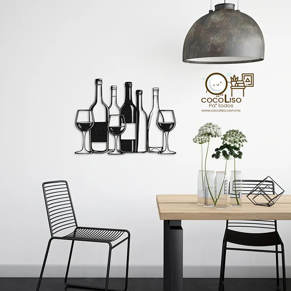 5 botellas de vino y 3 copas - Image 2