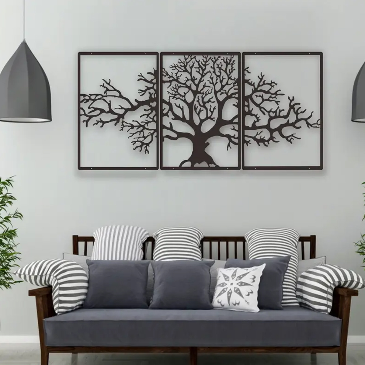 Cuadro seccionado árbol seco, set de 3 piezas - Image 3