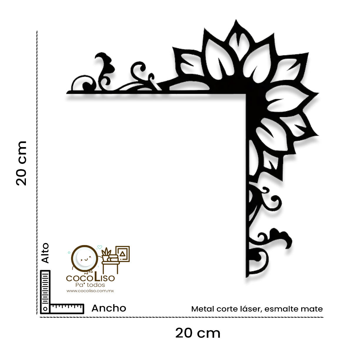 Esquina para puerta, girasol