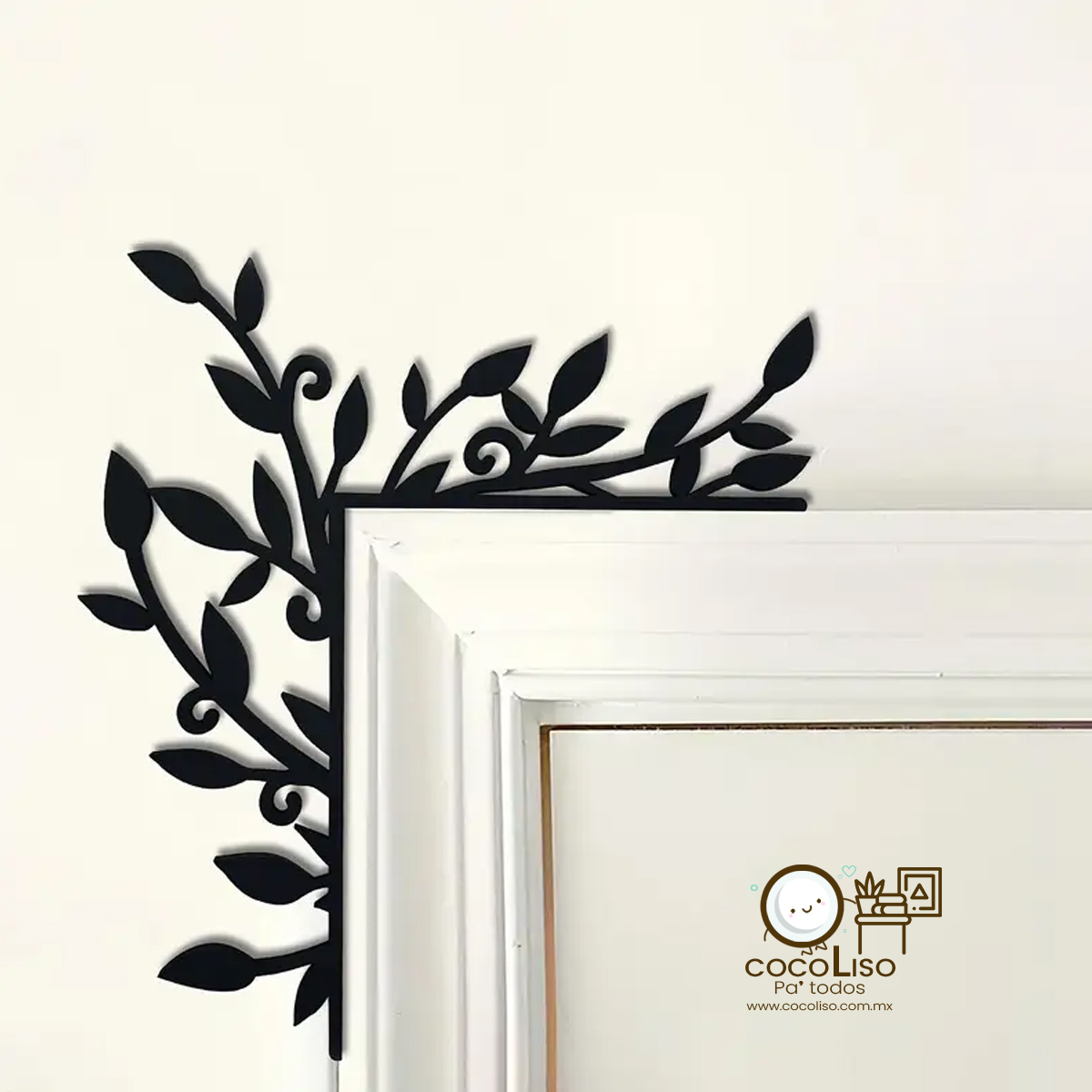 Esquina para puerta, ramas y hojas - Image 2