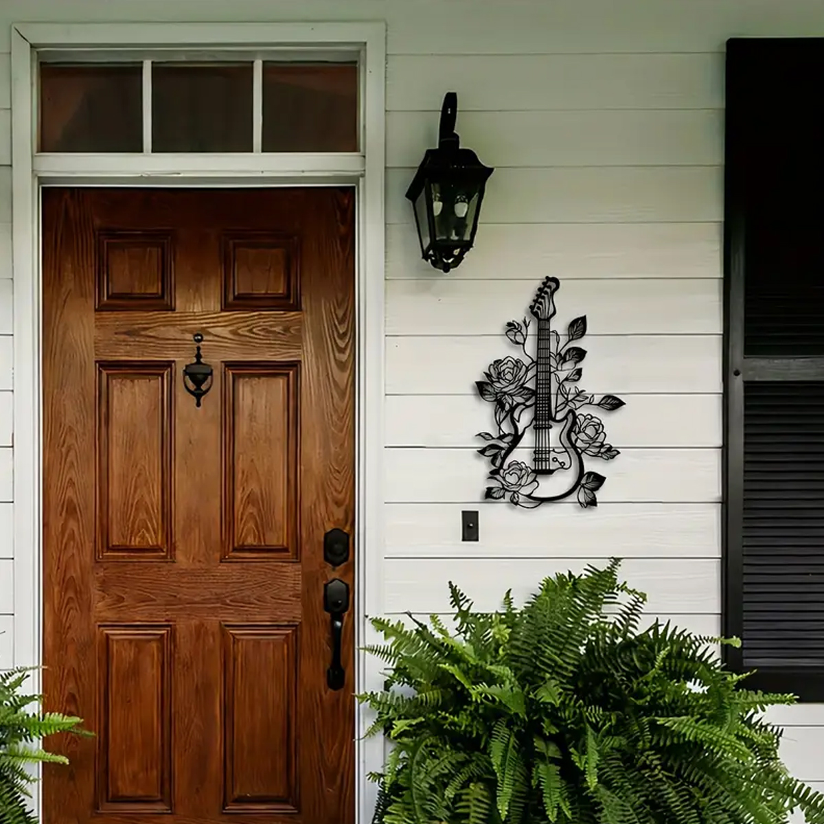 Guitarra eléctrica con rosas - Image 3