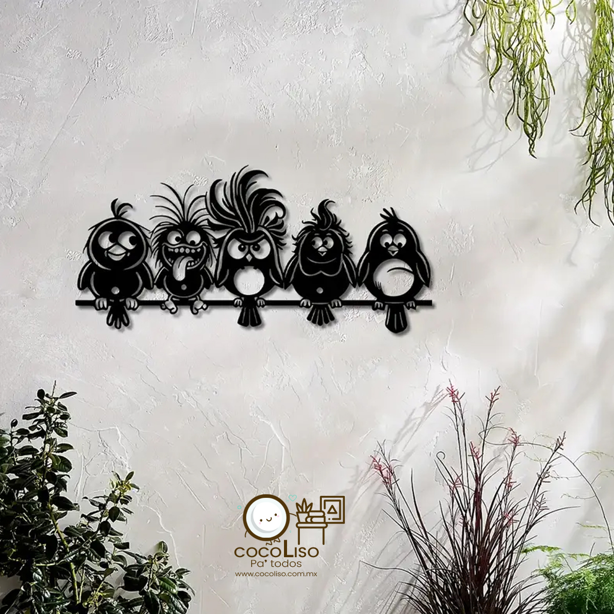 Pájaros locos en la cable de luz - Image 3