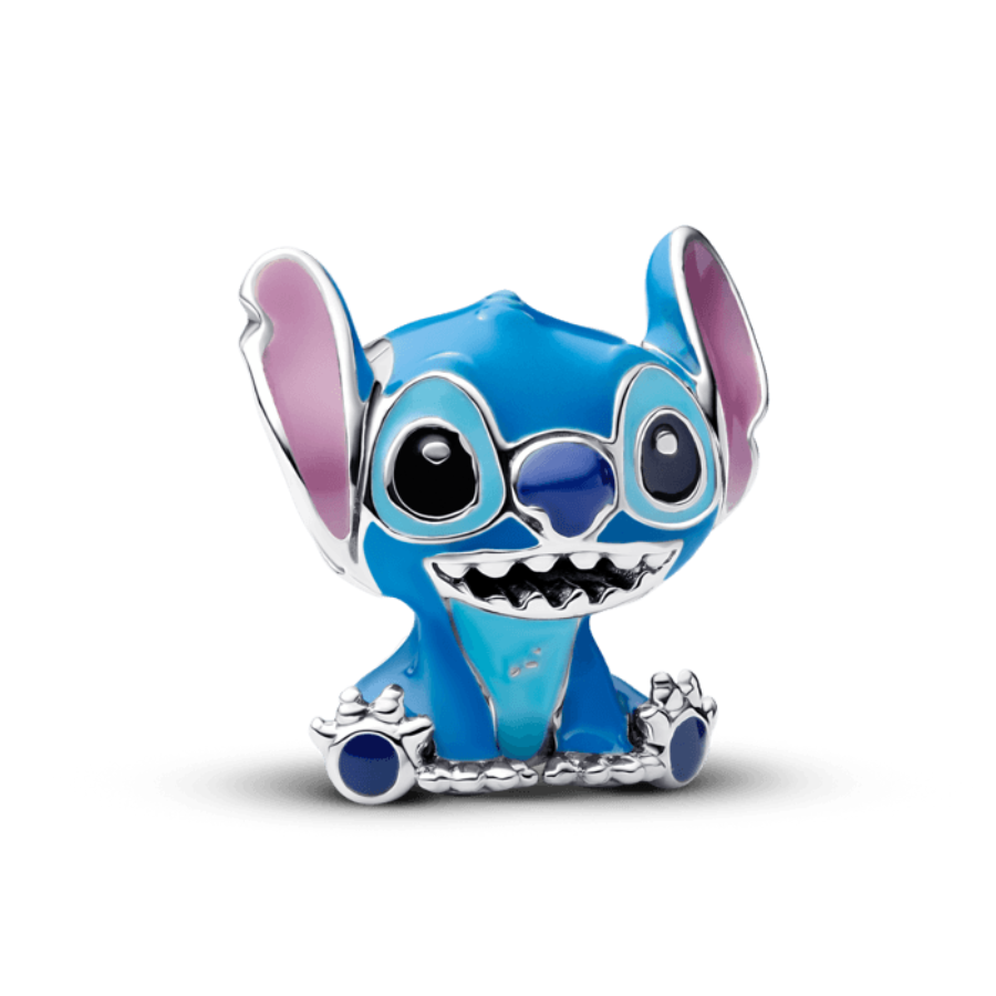 Charm Stitch coloreado con resina azul