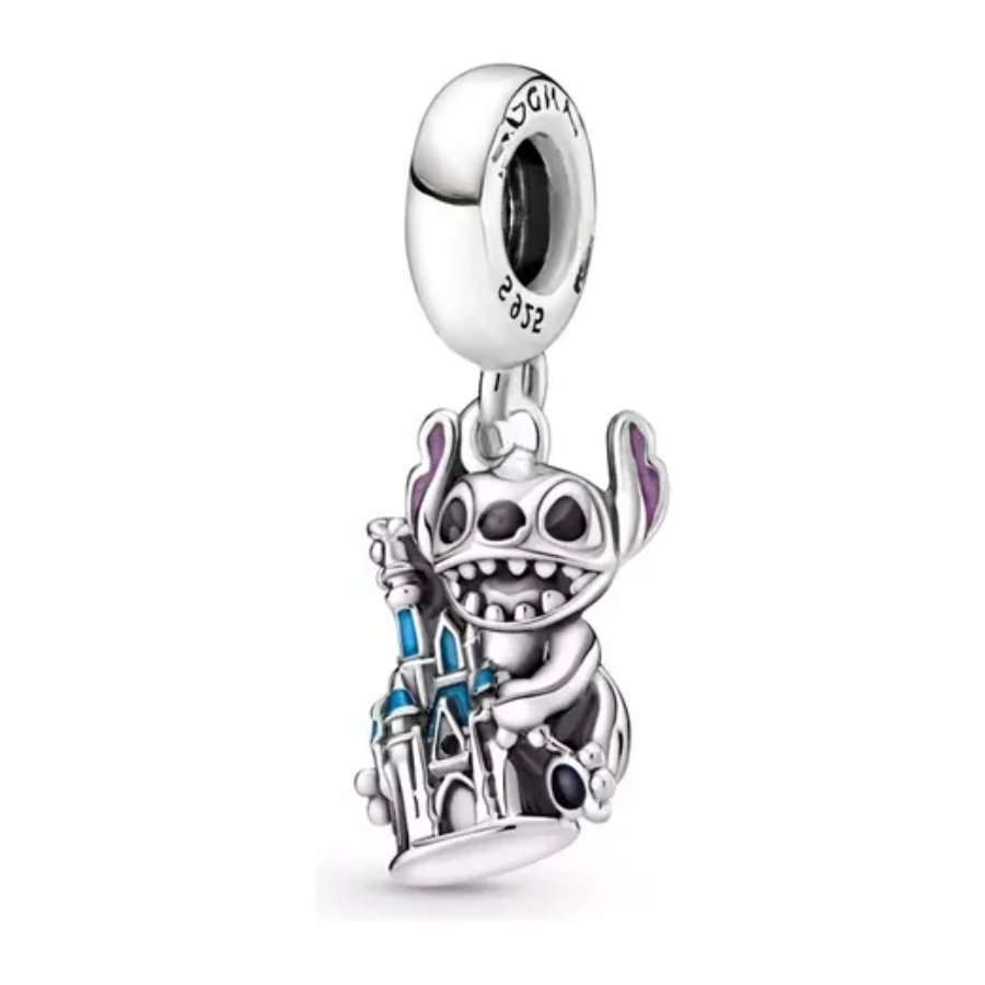 Charm colgante Stitch ataca el castillo de arena